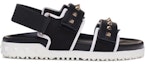Order (Women) Valentino Open Toe Flat Fashion Slide 'Black Magic Tape' TW2S0V11VRTNER