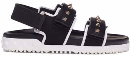 Order (W) Valentino Offene Zehensandale Flat Fashion Slide ''Black Magic Tape'' TW2S0V11VRTNER