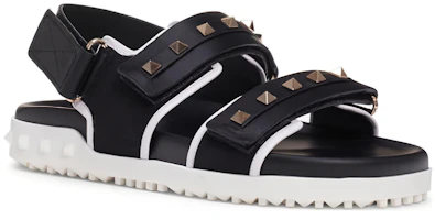 Shop (W) Valentino Offene Zehensandale Flat Fashion Slide ''Black Magic Tape'' TW2S0V11VRTNER