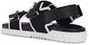 (Women) Valentino Open Toe Flat Fashion Slide 'Black Magic Tape' TW2S0V11VRTNER