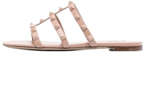 (Women) Valentino Open Toe Flat Sandal 'Pink' 2W0S0C49VB8GF9 (Women) Valentino Open Toe Flat Sandal 'Pink' 2W0S0C49VB8GF9