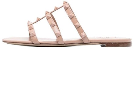 華倫天奴 圓頭平跟露趾 時尚涼拖 女款 粉色 Buy 華倫天奴 圓頭平跟露趾 時尚涼拖 女款 粉色