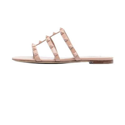 (W) Valentino Open Toe Flat Sandal 'Pink'