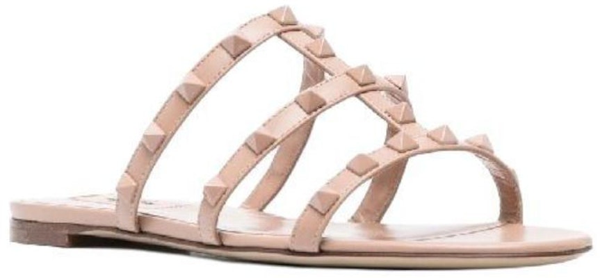 (Women) Valentino Open Toe Flat Sandal 'Pink' 2W0S0C49VB8GF9 Lookbook (Women) Valentino Open Toe Flat Sandal 'Pink' 2W0S0C49VB8GF9