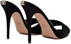 Purchase (W) Valentino Slide Tumit Terbuka Hujung 'Hitam' 3W2S0HG9PZI0NO
