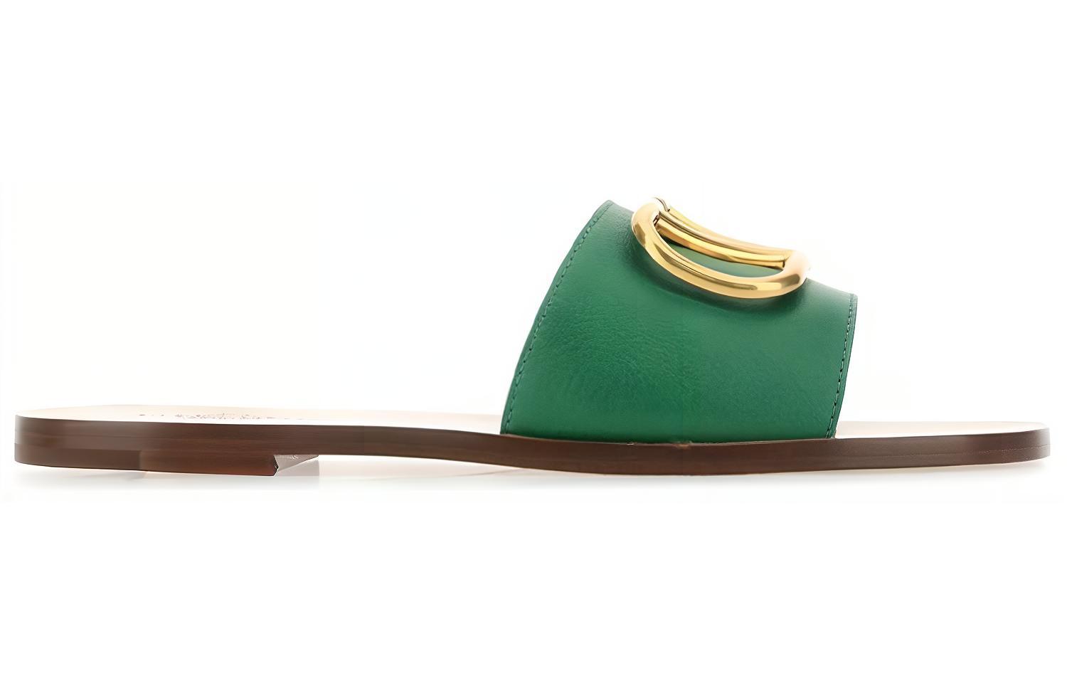 (W) Valentino Open Toe Slide 'Green Fashion' 圖 2