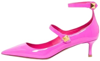 (Women) Valentino Patent Leather 'Fashion Buckle Pink Stiletto' 2W2S0GC2ERUUWT (Women) Valentino Patent Leather 'Fashion Buckle Pink Stiletto' 2W2S0GC2ERUUWT