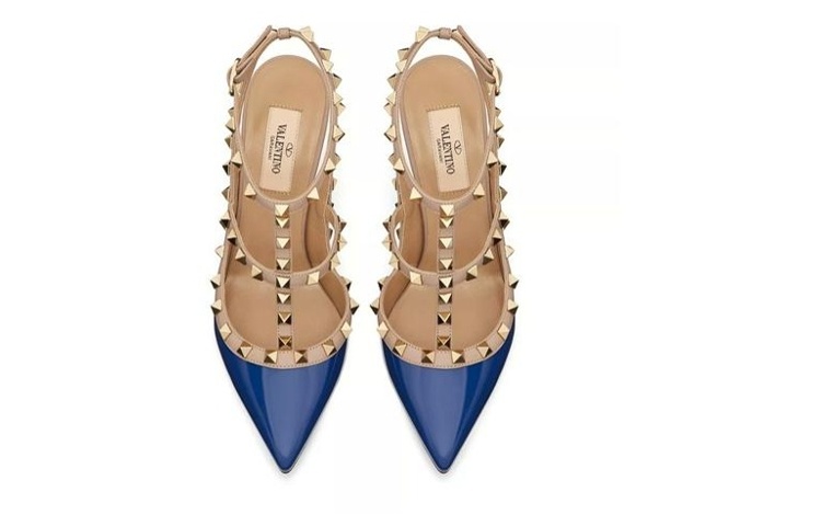 (W) Valentino Patent Leather Pointed-Toe Buckle Stiletto 'Blue' 圖 3