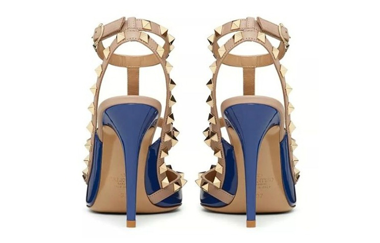 (W) Valentino Patent Leather Pointed-Toe Buckle Stiletto 'Blue' 圖 4