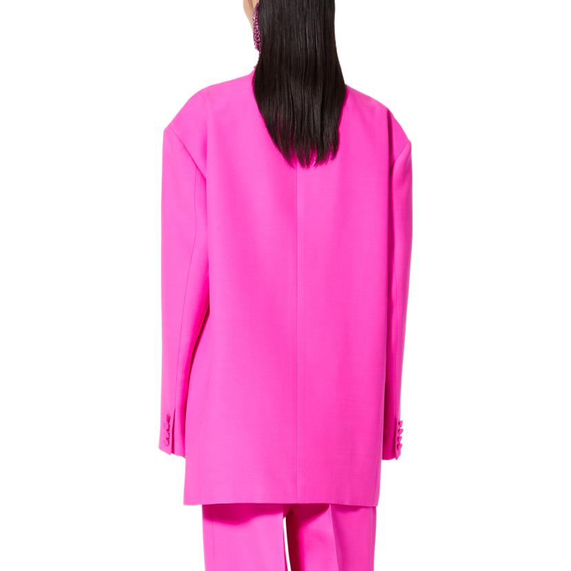 Shop (W) Valentino 粉紅PP雙排扣西裝外套FW22寬鬆版型 粉紅色 1B0CE2X51CFUWT
