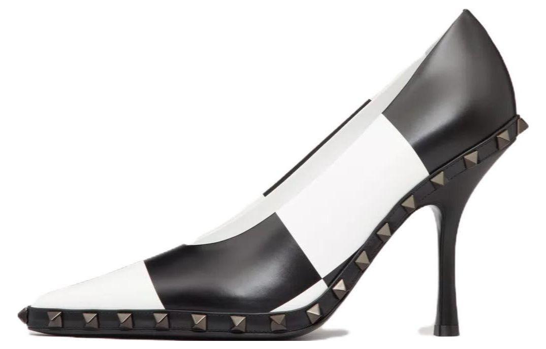 (W) Valentino Pointed-Toe Stiletto High Heels 'Black 10cm'