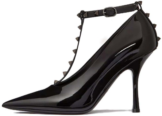 (Women) Valentino Pointed Toe Ankle Strap Stiletto 10cm 'Black' 3W0S0HZ6CVA0NO Buy (Women) Valentino Pointed Toe Ankle Strap Stiletto 10cm 'Black' 3W0S0HZ6CVA0NO