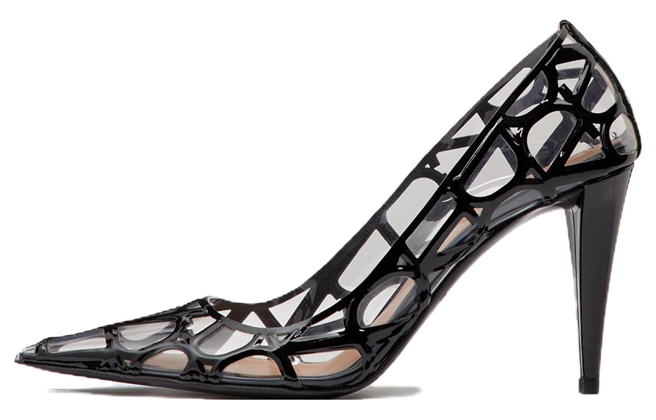 (Women) Valentino Pointed Toe Stiletto 'Black' 2W0S0GT4BBQ2P0