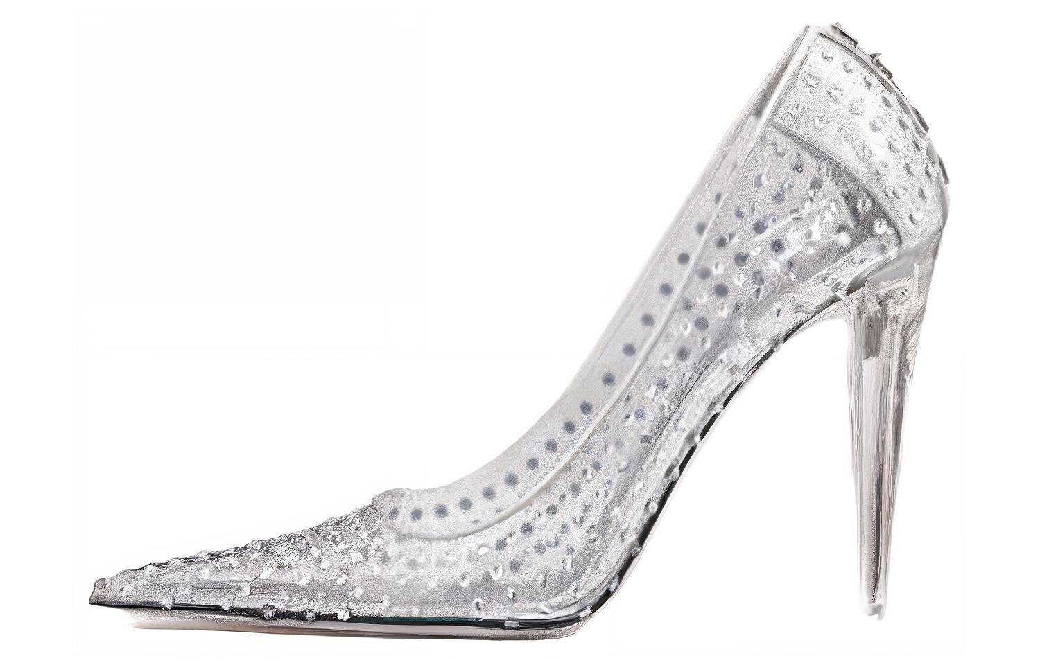 (Women) Valentino Pointed Toe Stiletto 'Silver' 2W0S0GU9DNWMTW