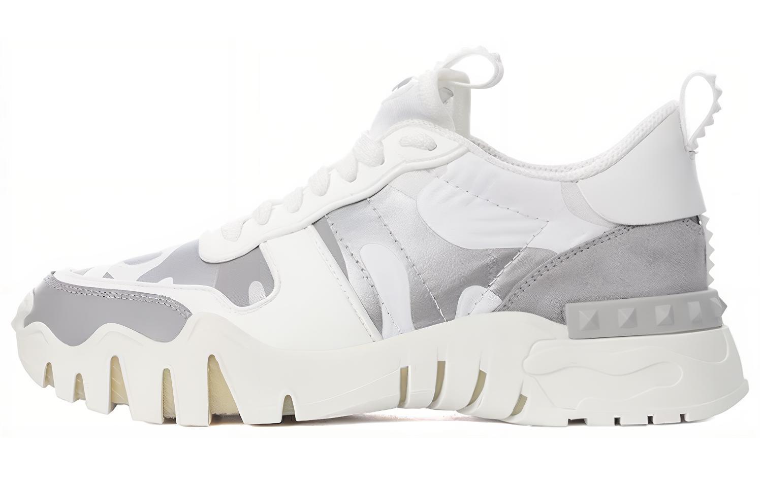 (W) Valentino Rockrunner Plus Low 'White Silver Grey'