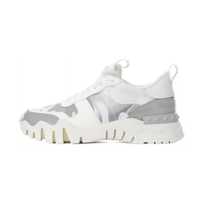 (W) Valentino Rockrunner Plus Low 'White Silver Grey'
