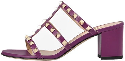 (Women) Valentino Rockstud 60 'Purple Leather Sandal' XW0S0C47VODZA2 (Women) Valentino Rockstud 60 'Purple Leather Sandal' XW0S0C47VODZA2