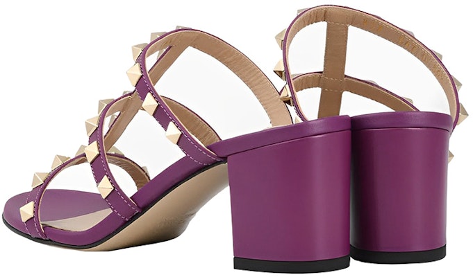 (Women) Valentino Rockstud 60 'Purple Leather Sandal' XW0S0C47VODZA2 Lookbook (Women) Valentino Rockstud 60 'Purple Leather Sandal' XW0S0C47VODZA2
