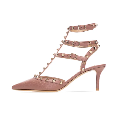 (W) Valentino Rockstud 'Ballet Pink'