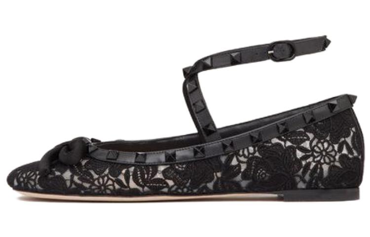 (W) Valentino Rockstud 'Black CMFT'