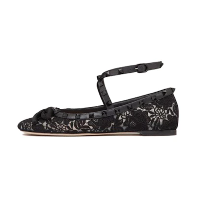 (W) Valentino Rockstud 'Black CMFT'