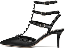 (Women) Valentino Rockstud 'Black High-Heeled Sandals' UW2S0375VB80NO (Women) Valentino Rockstud 'Black High-Heeled Sandals' UW2S0375VB80NO