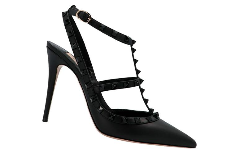 (W) Valentino Rockstud 'Black Leather' 圖 2