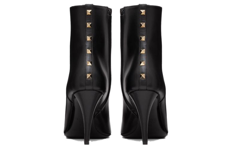 (W) Valentino Rockstud 'Black Leather Ankle Boot' 圖 4
