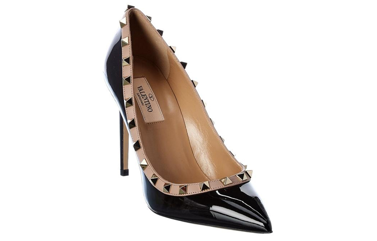 (W) Valentino Rockstud 'Black Patent Leather' 圖 3