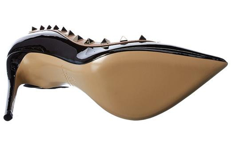 (W) Valentino Rockstud 'Black Patent Leather' 圖 5