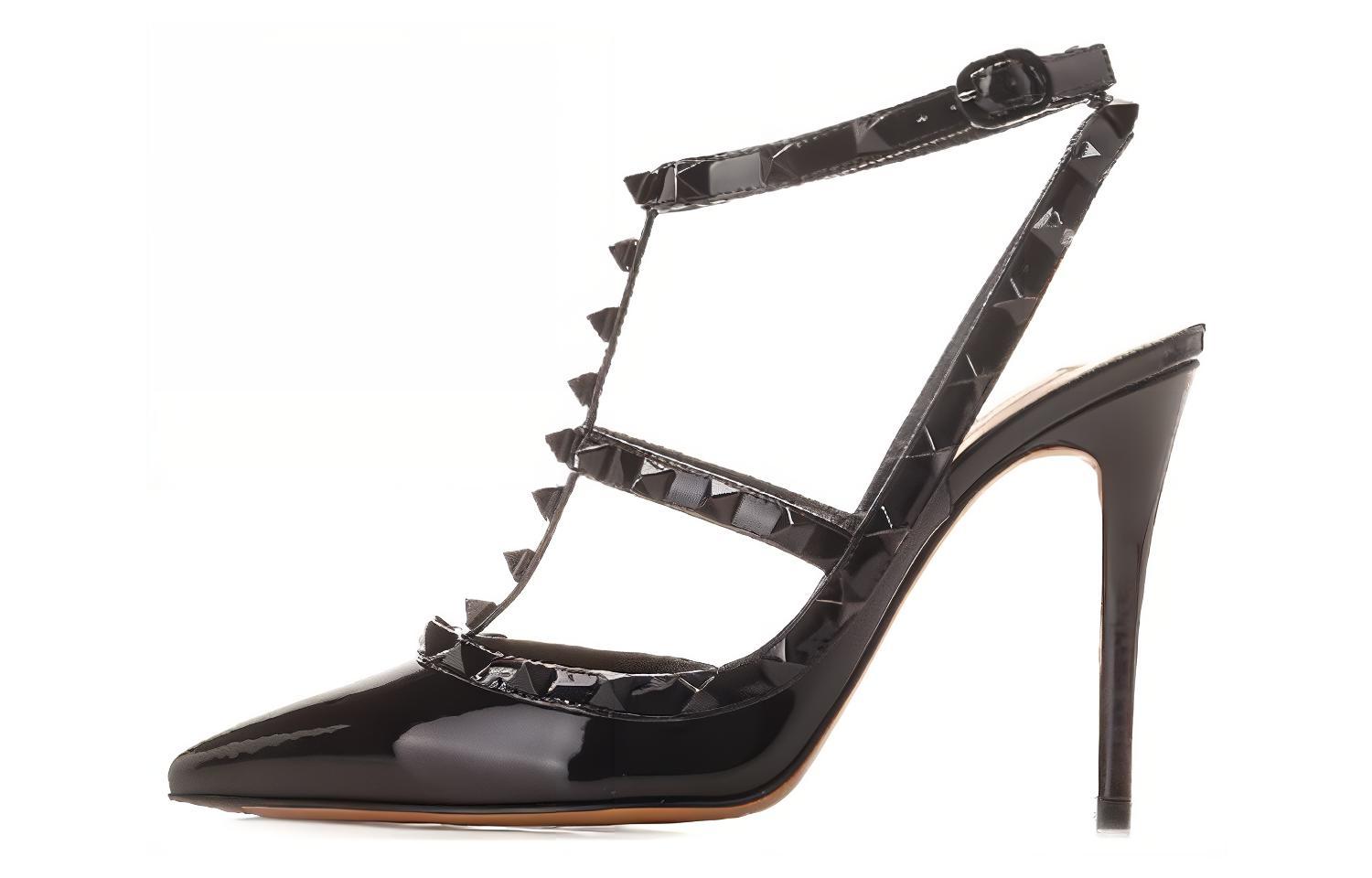 (Women) Valentino Rockstud 'Black Stiletto' 1W0S0393YPX0NO