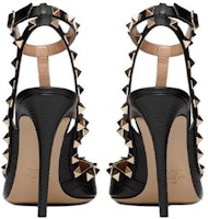 (W) Valentino Rockstud 'Tumit Bertali Hitam Bertatah Stud' UW2S0393VCE0NO Purchase (W) Valentino Rockstud 'Tumit Bertali Hitam Bertatah Stud' UW2S0393VCE0NO