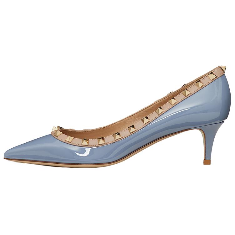 (W) Valentino Rockstud 'Blue Patent Leather'