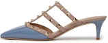 Buy (W) Valentino Rockstud 'Blue Patent Slip-On Pointed Toe Slide' kasut wanita. VW2S0V23VNWLQ7