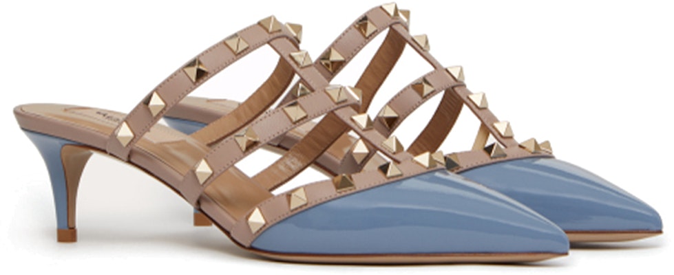 (W) Valentino Rockstud 'Blue Patent Slip-On Pointed Toe Slide' kasut wanita. VW2S0V23VNWLQ7 Order (W) Valentino Rockstud 'Blue Patent Slip-On Pointed Toe Slide' kasut wanita. VW2S0V23VNWLQ7
