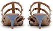 Shop (W) Valentino Rockstud 'Blue Patent Slip-On Pointed Toe Slide' kasut wanita. VW2S0V23VNWLQ7