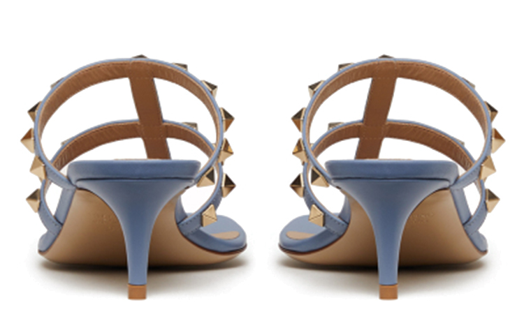 (W) Valentino Rockstud 'Blue Thong High-Heeled Sandals' 圖 4