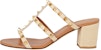 (W) Valentino Rockstud 'Sandal Fesyen Coklat' XW0S0C47HZN0NE