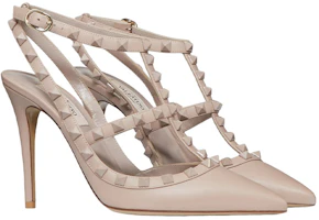 Lookbook (W) Valentino Rockstud 'Tacón Aguja con Hebilla en Cuero Marrón' 2W2S0393VB8P45