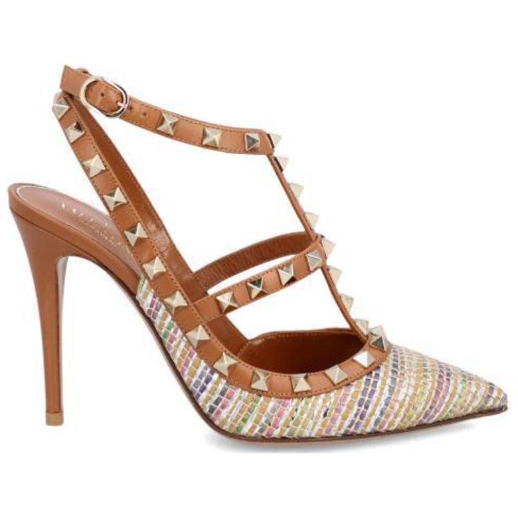 Order (W) Valentino Rockstud 'Stiletto Slingback Marrón' 2W2S0393QEYJZC