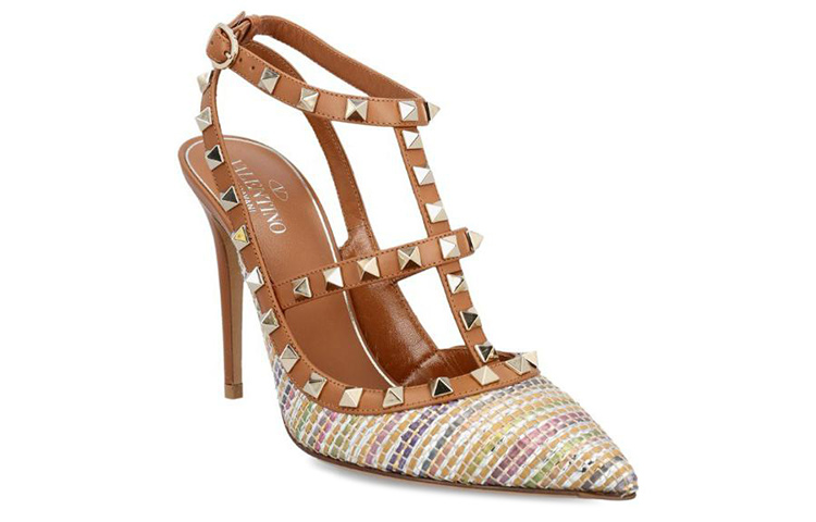 Lookbook (W) Valentino Rockstud 'Stiletto Slingback Marrón' 2W2S0393QEYJZC