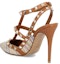 Shop (W) Valentino Rockstud 'Coklat Slingback Stiletto' 2W2S0393QEYJZC