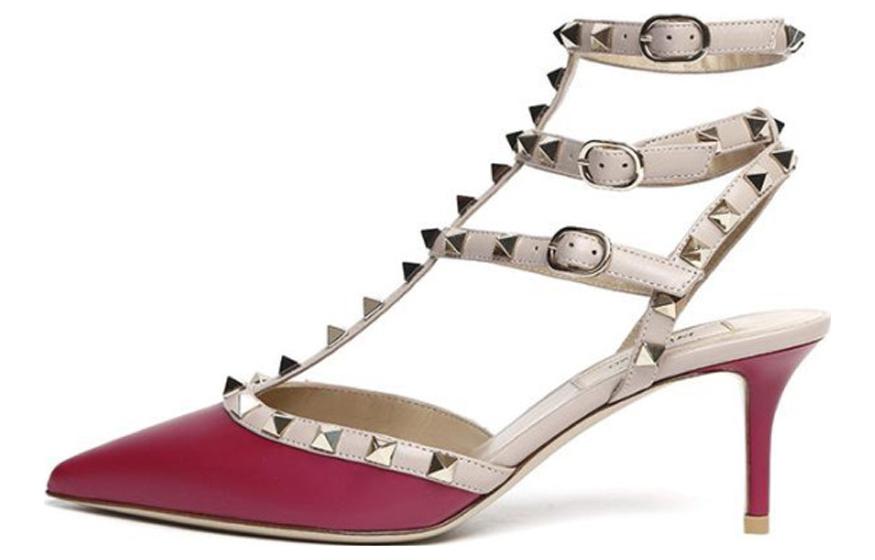 (W) Valentino Rockstud 'Burgundy'