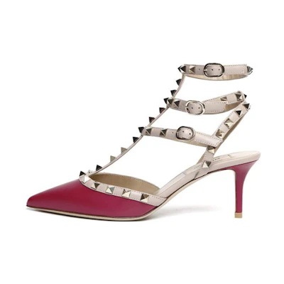 (W) Valentino Rockstud 'Burgundy'