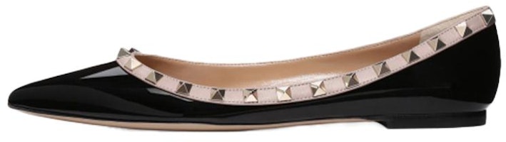 (Women) Valentino Rockstud 'Classic Black Flats' ZW2S0403VNWN91 (Women) Valentino Rockstud 'Classic Black Flats' ZW2S0403VNWN91