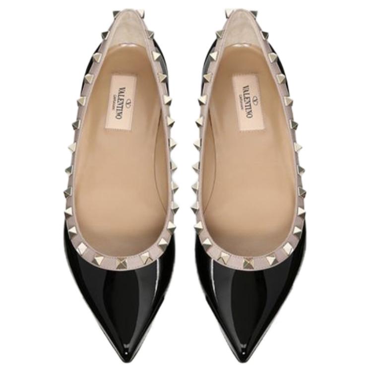 Purchase (W) 발렌티노 락스터드 '블랙 플랫' ZW2S0403VNWN91