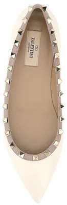(W) Valentino Rockstud ''Ballerines Beige Mat Élégant à Bout Pointu'' VW2S0403VODL62 Lookbook (W) Valentino Rockstud ''Ballerines Beige Mat Élégant à Bout Pointu'' VW2S0403VODL62