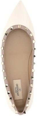 (Women) Valentino Rockstud 'Elegant Beige Matte Pointed Flat' VW2S0403VODL62 Shop (Women) Valentino Rockstud 'Elegant Beige Matte Pointed Flat' VW2S0403VODL62