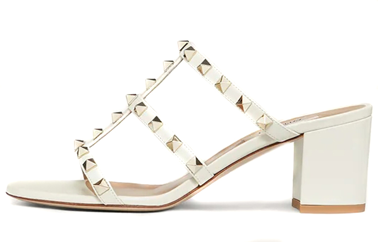 Buy (W) Valentino Rockstud 'Tacones Altos Elegantes Blancos Moda' WW2S0C47VODI16