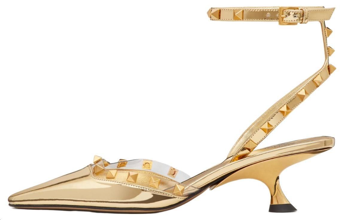 (W) Valentino Rockstud 'Elegant Temperament Gold'